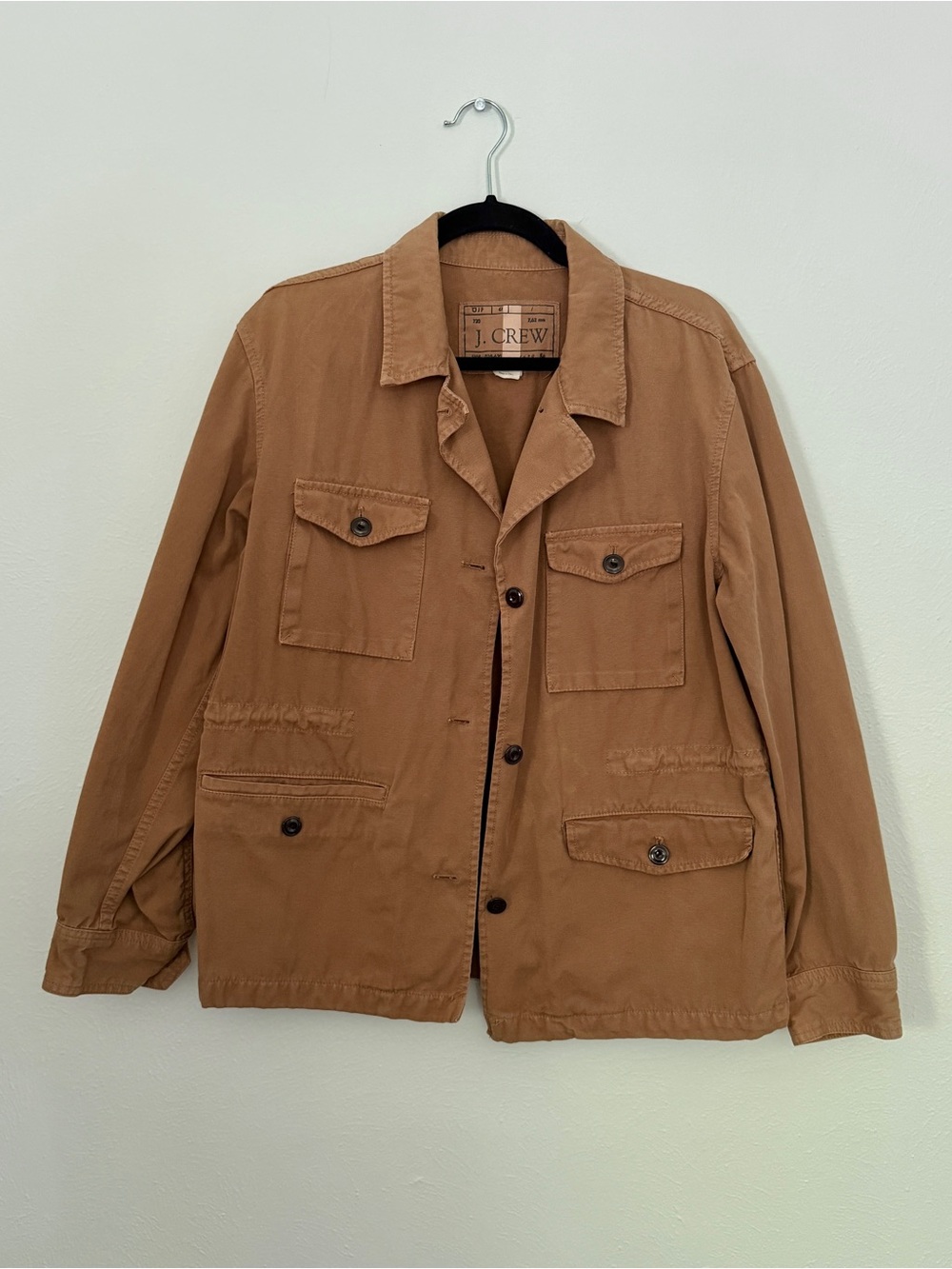 J. Crew Brigadier Brown Utility Jacket Size Large